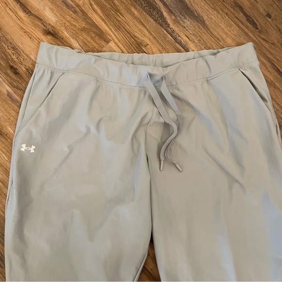 Womens under armour UA heat gear performance jogger sweat pants sz XL gray - Picture 4 of 6